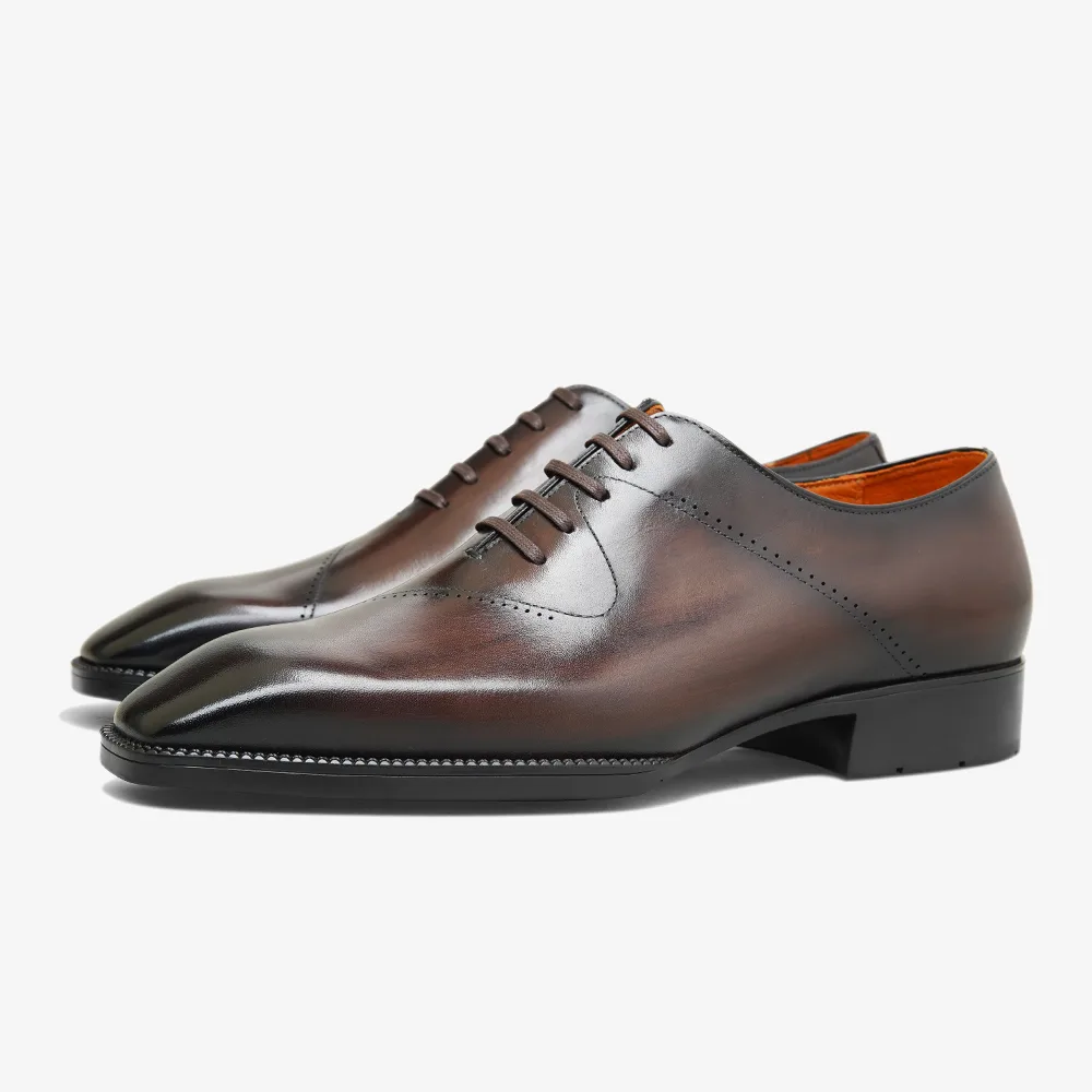 PATINASTAR Full-Grain Leather Blake Stitched Handcrafted Formal Shoes
