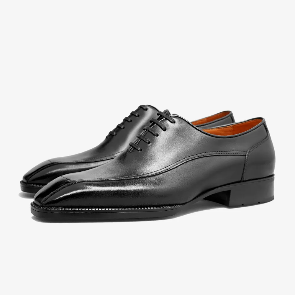 PATINASTAR Midnight Blue Patina Oxford Dress Shoes