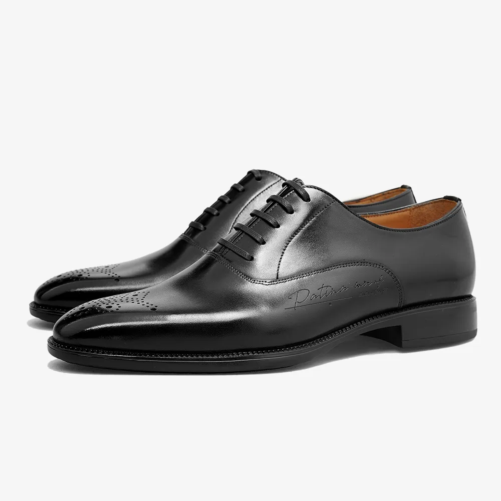 PATINASTAR Handcrafted Brogue Oxford Dress Shoes
