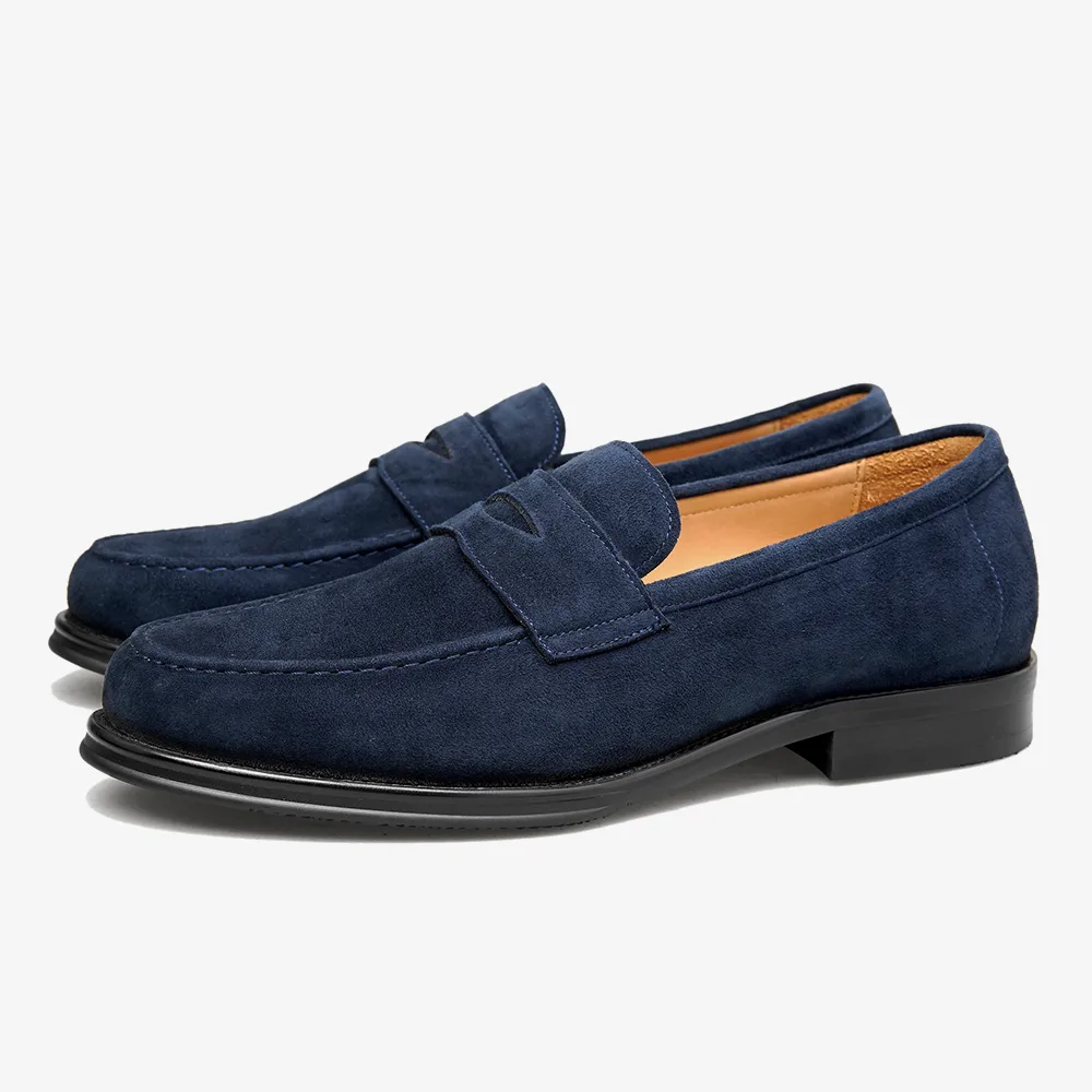 PATINASTAR Heritage Suede Penny Loafers Shoes