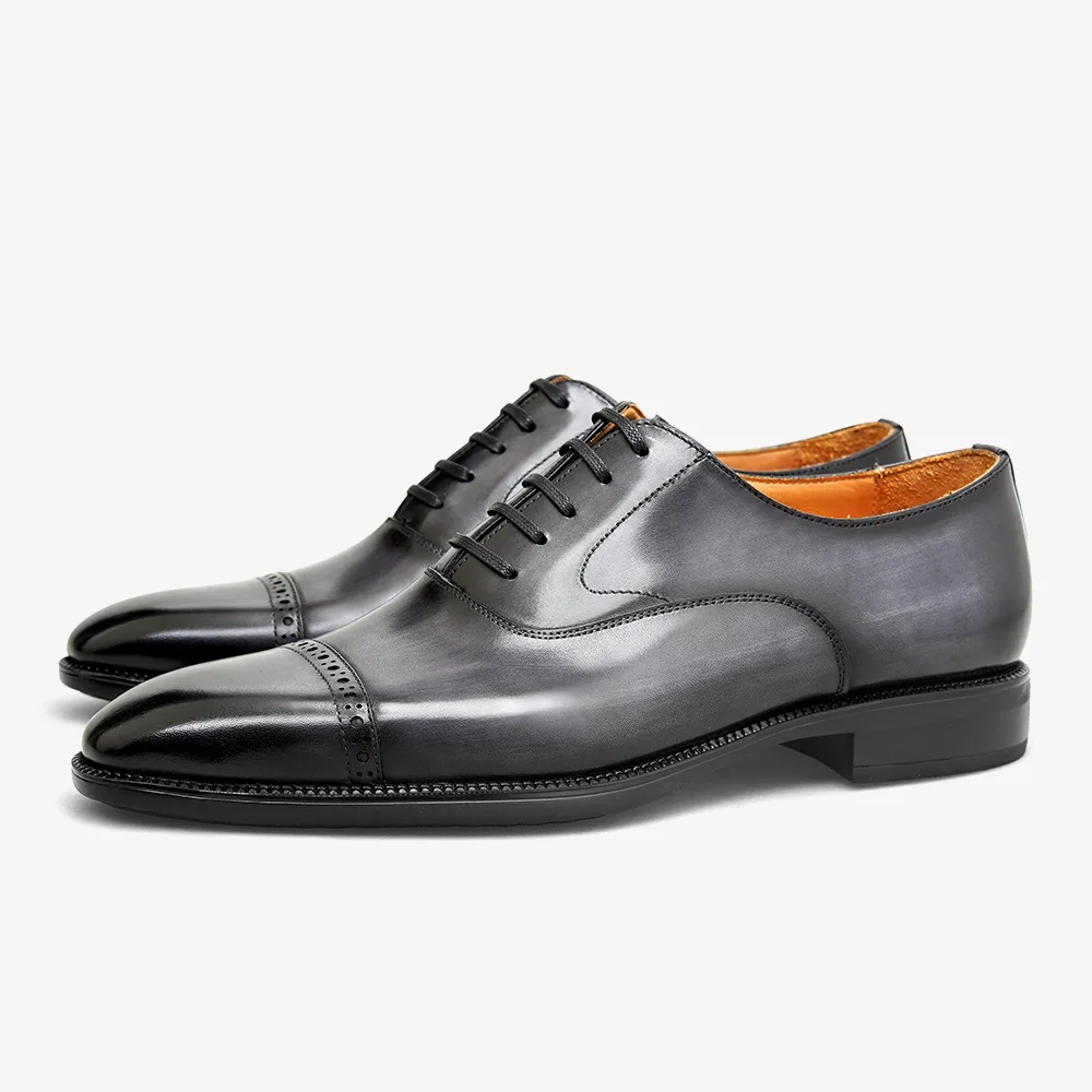 PATINASTAR Antique Patina Oxford Cap-Toe Shoes