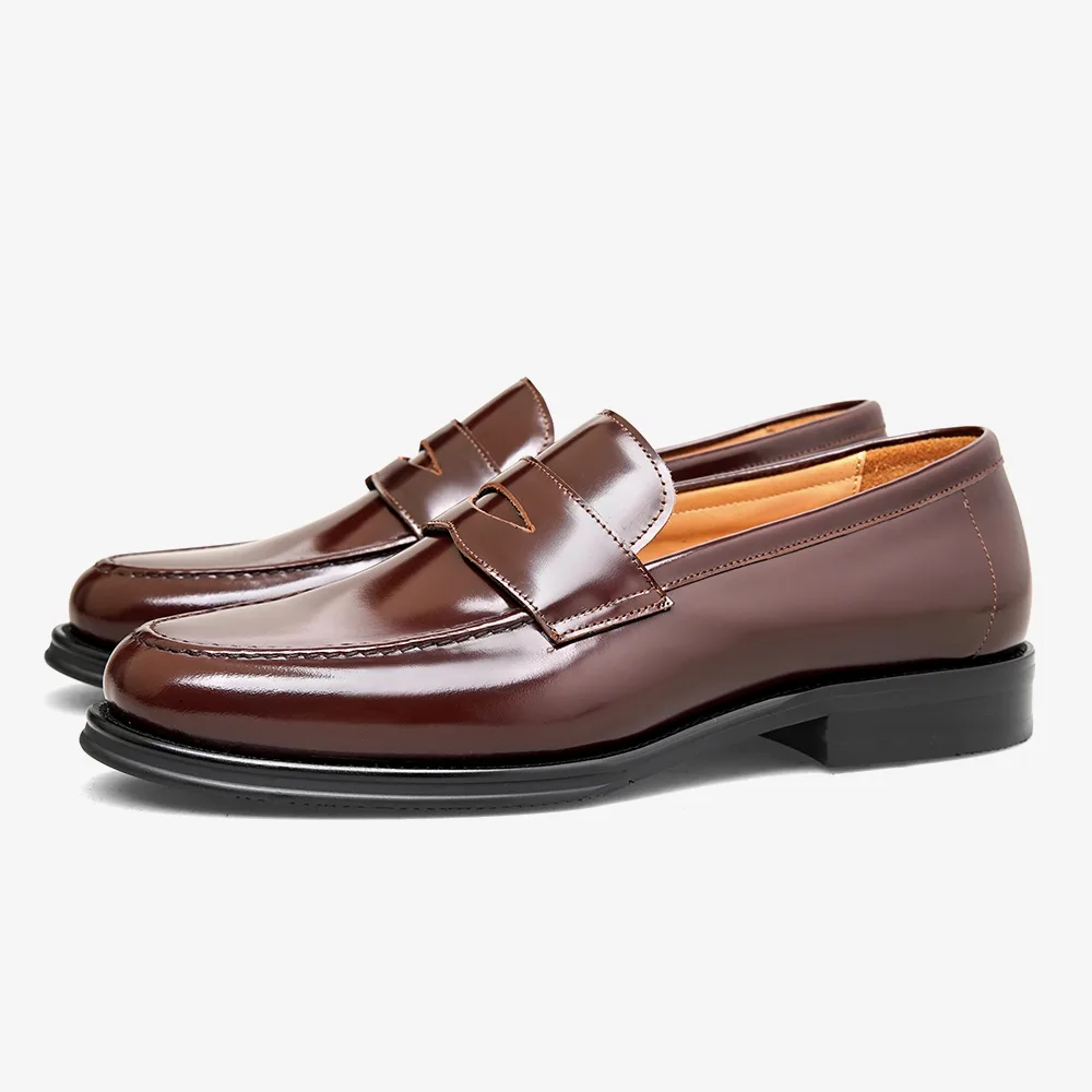 PATINASTAR Heritage Polished Leather Penny Loafers