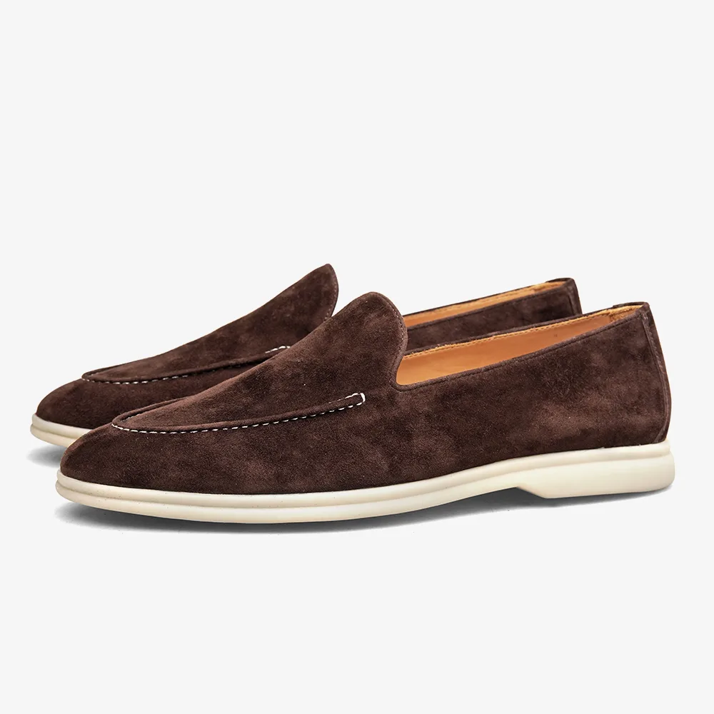 PATINASTAR Men’s Casual Slip‑On Suede Casual Loafers Shoes